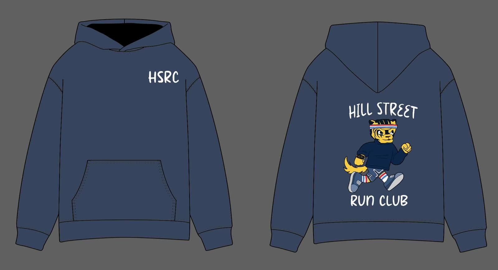 Hill Street Run Club Hoodies